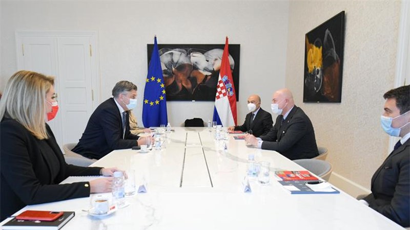 Sastanak predsjednika Vlade Andreja Plenkovića s predstavnicima Doğuş Grupe